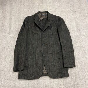 Vintage Brooks Brother University Shop Blazer Jacket Mens Medium Brown 1940s